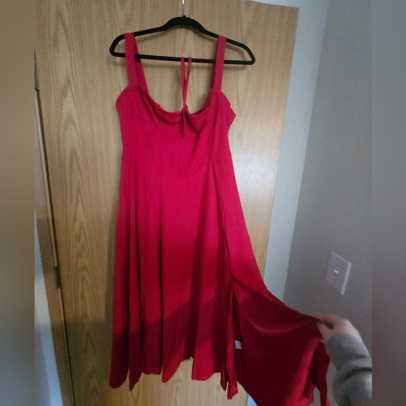 Red Cottagecore Dress - Picture 1 of 6